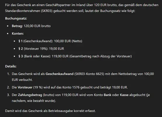 Ergebnis erste Version