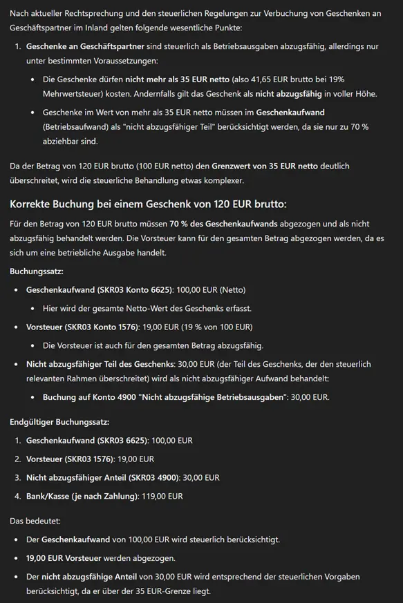 Ergebnis zweite Version